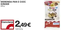 Coop Merenda pan e cioc KINDER offerta