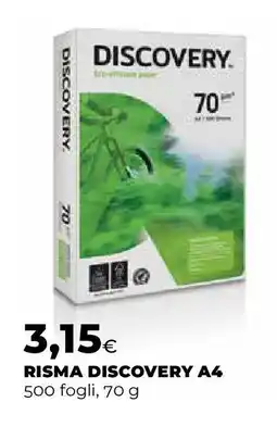 Ipercoop Risma discovery A4 500 fogli, 0 g offerta