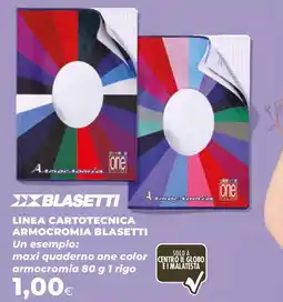 Ipercoop Linea cartotecnica armocromia BLASETTI offerta