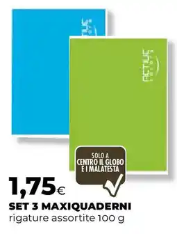 Ipercoop Set 3 maxiquaderni offerta