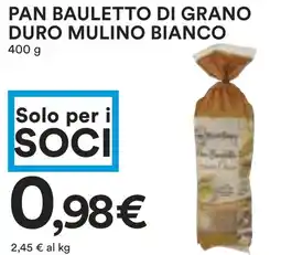 Coop Pan bauletto di grano duro MULINO BIANCO offerta
