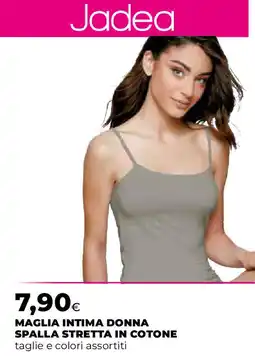 Ipercoop Maglia intima donna spalla stretta in cotone JADEA offerta