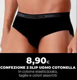 Ipercoop Confezione 2 slip uomo COTONELLA offerta