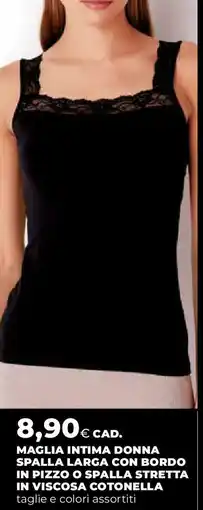 Ipercoop Maglia intima donna spalla larga COTONELLA offerta