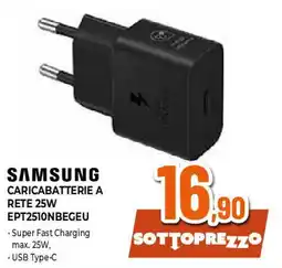 Extracoop SAMSUNG Caricabatterie a rete 25W EPT2510NBEGEU offerta