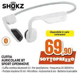 Extracoop SHOKZ Cuffia auricolare BT sport openmove offerta