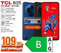 Extracoop TCL 605 ROM 128 GB RAM 4 GB offerta