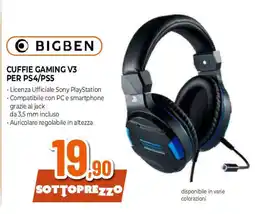 Extracoop BIGBEN Cuffie gaming V3 PER PS4/PS5 offerta