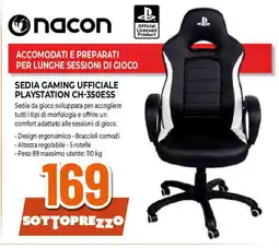 Nacon sedia gaming ufficiale playstation CH-350ESS