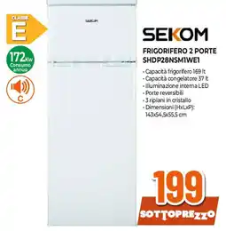 Extracoop SEKOM FRIGORIFERO 2 PORTE SHDP28NSMIWE1 offerta