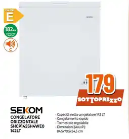 Extracoop SEKOM CONGELATORE ORIZZONTALE SHCP145SH4WE0 offerta