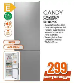 Extracoop CANDY frigorifero combinato CCT3L517ES offerta