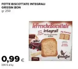 Tigre Amico Fette biscottate integrali GRISSIN BON offerta