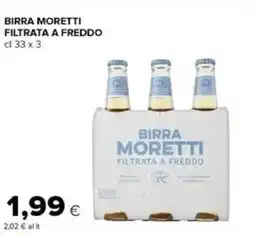 Tigre Amico Birra moretti filtrata a freddo offerta