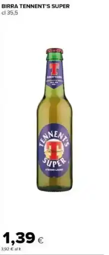 Tigre Amico Birra TENNENT'S SUPER offerta