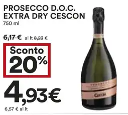 Coop Prosecco d.o.c. extra dry CESCON offerta