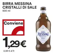 Coop Birra messina cristalli di sale offerta