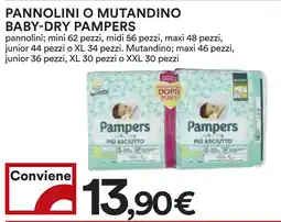 Coop Pannolini o mutandino baby-dry PAMPERS offerta