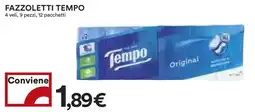 Coop Fazzoletti TEMPO offerta