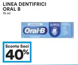 Coop Linea dentifrici ORAL B offerta