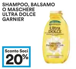 Coop Shampoo, balsamo o maschere ultra dolce GARNIER offerta