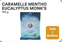 Coop Caramelle mentho eucalyptus MONK'S offerta