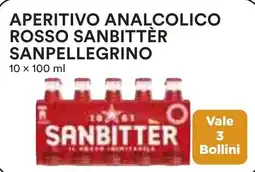 Coop Aperitivo analcolico rosso sanbitter SANPELLEGRINO offerta