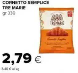 Tigre Cornetto semplice TRE MARIE offerta