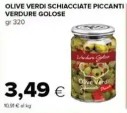 Tigre Olive verdi schiacciate piccanti verdure golose offerta