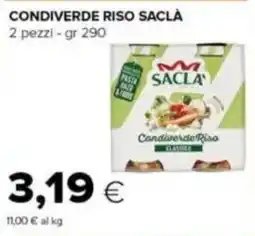 Tigre Condiverde riso SACLÀ offerta
