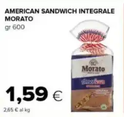 Tigre American sandwich integrale MORATO offerta