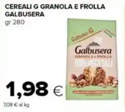Tigre Cereali g granola e frolla GALBUSERA offerta