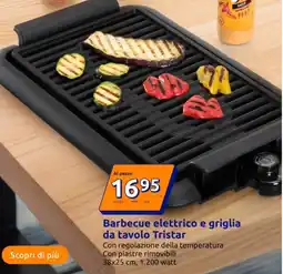 Action Barbecue elettrico e griglia da tavolo Tristar offerta
