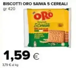 Tigre Biscotti oro saiwa 5 cereali offerta