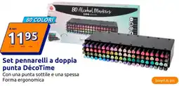Action Set pennarelli a doppia punta DécoTime offerta