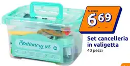 Action Set cancelleria in valigetta offerta