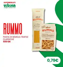 Vibian Rummo pasta di semola trafile classiche offerta