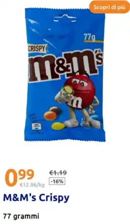 Action M&M's Crispy offerta