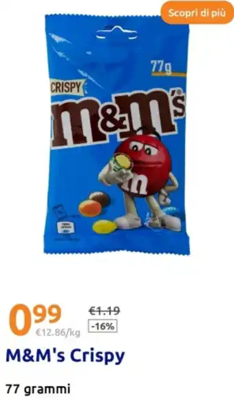 Action M&M's Crispy offerta