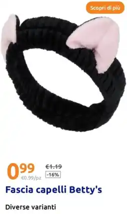 Action Fascia capelli Betty's offerta