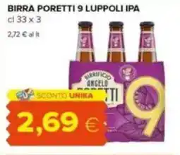 Tigre Birra poretti 9 luppoli ipa offerta