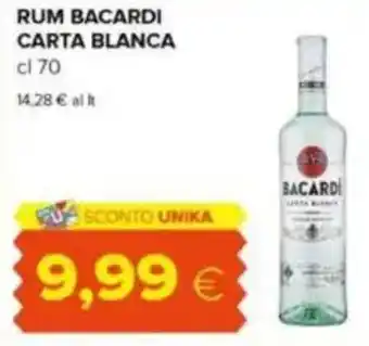 Tigre Rum bacardi carta blanca offerta