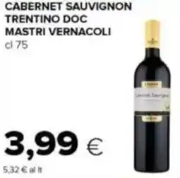 Tigre Cabernet sauvignon trentino doč mastri vernacoli offerta