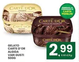 Despar Gelato carte d'or ALGIDA vari gusti offerta