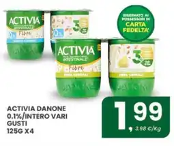 Despar ACTIVIA danone 0.1%/intero vari gusti offerta