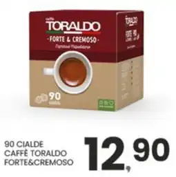 Despar 90 cialde caffè toraldo forte&cremoso offerta