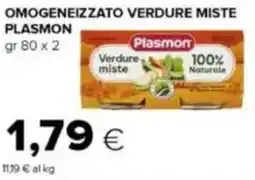 Tigre Omogeneizzato verdure miste PLASMON offerta