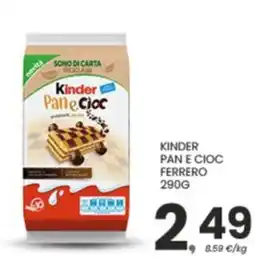 Despar Kinder pan e cioc ferrero offerta
