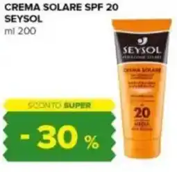 Tigre Crema solare spf 20 SEYSOL offerta