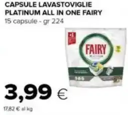 Tigre Capsule lavastoviglie platinum all in one FAIRY offerta